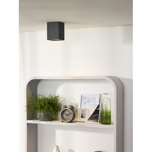 LUCIDE BENTOO-LED Spot Gu10/5W L8 W8 H11cm Grey, bodové svítidlo, bodovka - obrázek