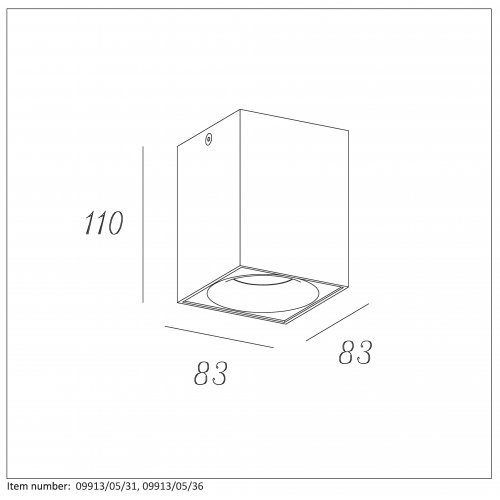 LUCIDE BENTOO-LED Spot Gu10/5W L8 W8 H11cm White, bodové svítidlo, bodovka - obrázek
