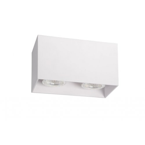 LUCIDE BODI Ceiling Light Square 2xGU10 White, stropní svítidlo - obrázek