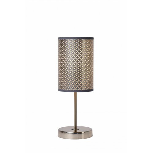 LUCIDE MODA Table Lamp 1xE27 D13 H38cm Silver, stolní lampa - obrázek