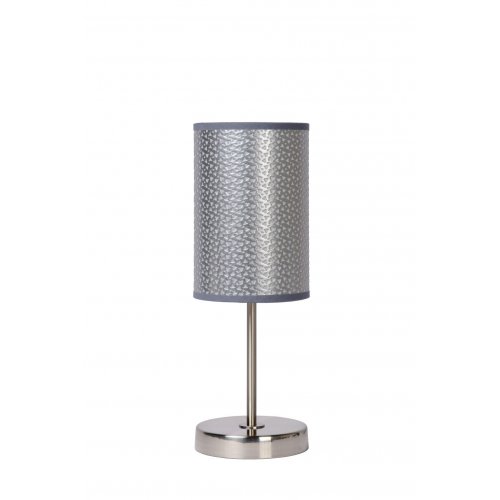 LUCIDE MODA Table Lamp 1xE27 D13 H38cm Silver, stolní lampa - obrázek