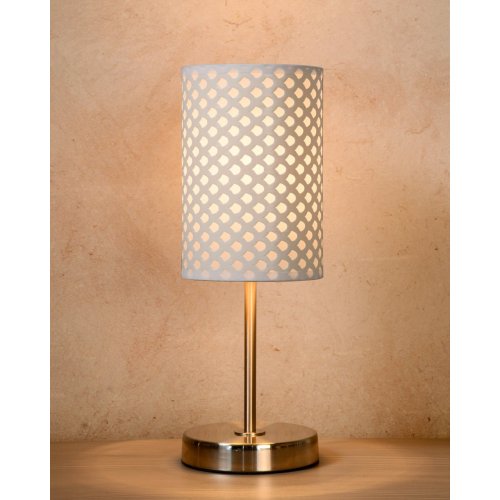 LUCIDE MODA Table Lamp 1xE27 D13 H38cm White, stolní lampa - obrázek