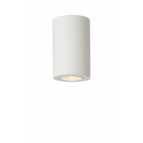 LUCIDE GIPSY Ceiling Light Round GU10 H11cm White, stropní svítidlo - obrázek