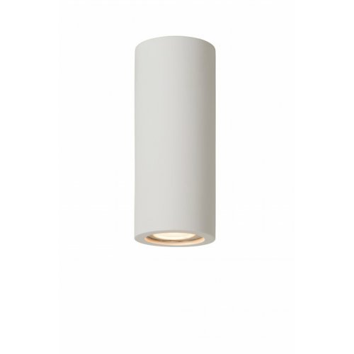 LUCIDE GIPSY Ceiling Light Round GU10 H17cm White, stropní svítidlo - obrázek