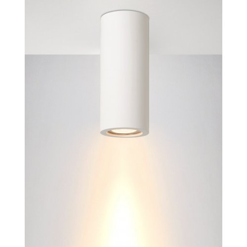 LUCIDE GIPSY Ceiling Light Round GU10 H17cm White, stropní svítidlo - obrázek