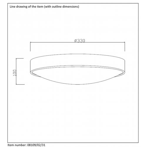 LUCIDE LEX Ceiling Light 2xE27 D36cm White, stropní nebo nástěnné svítidlo - obrázek