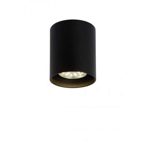 LUCIDE BODI Ceiling Light Round GU10 D8 Black, stropní svítidlo - obrázek