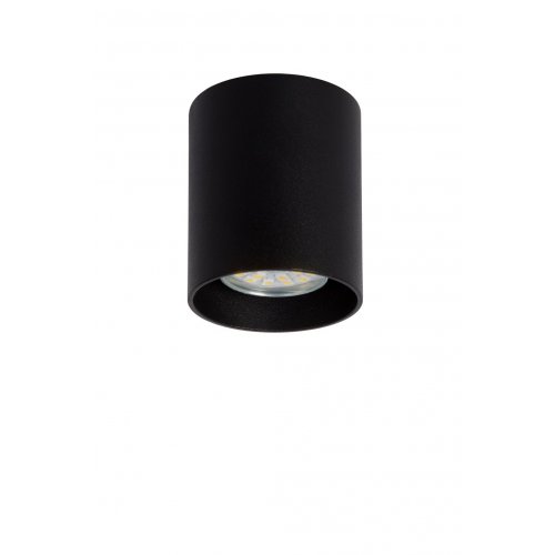 LUCIDE BODI Ceiling Light Round GU10 D8 Black, stropní svítidlo - obrázek