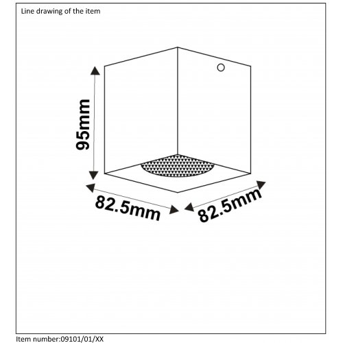 LUCIDE stropní a nástěnné svítidlo BODI Ceiling Light Square GU10excl - obrázek