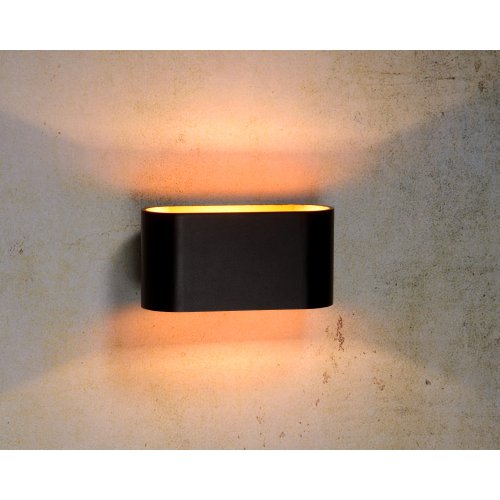 LUCIDE XERA Wall light 1xG9 H8 W8 L16cm Gold/Black, nástěnné svítidlo - obrázek