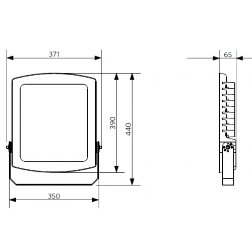 OPPLE LED reflektor 140062035 LEDFlood-P Re440-160W-4000-AS-BL