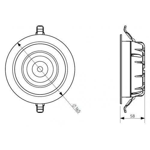 OPPLE LED Downlight 140057155 LEDDownlightRc-P-HG R150-11.5W-4000