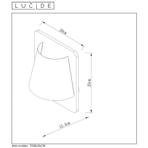 LUCIDE IDAHO Wal Light E14/40W 25x20x15.5cm Light Wood, nástěnné svítidlo - obrázek