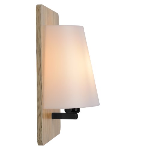 LUCIDE IDAHO Wal Light E14/40W 25x20x15.5cm Light Wood, nástěnné svítidlo - obrázek