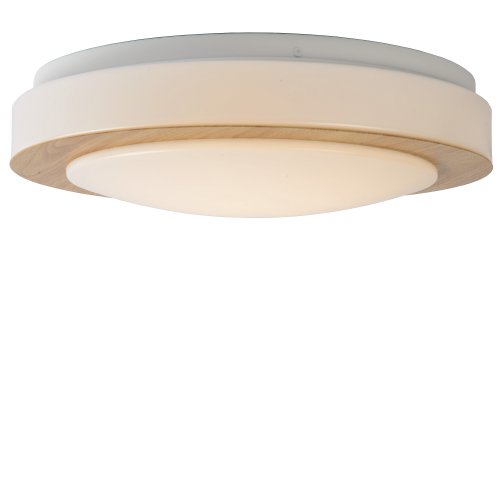 LUCIDE DIMY Ceiling Lamp LED Dimmable 12W D28cm, Light Wood, stropní svítidlo - obrázek