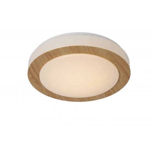 LUCIDE DIMY Ceiling Lamp LED Dimmable 12W D28cm, Light Wood, stropní svítidlo