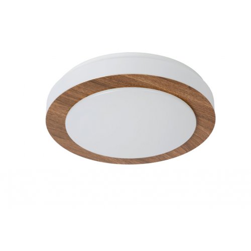 LUCIDE DIMY Ceiling Lamp LED Dimmable 12W D28cm, Dark Wood, stropní svítidlo - obrázek