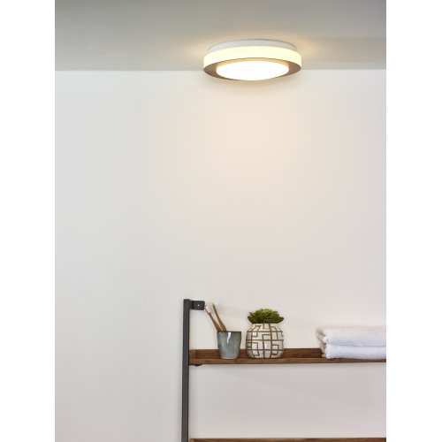 LUCIDE DIMY Ceiling Lamp LED Dimmable 12W D28cm, Dark Wood, stropní svítidlo - obrázek