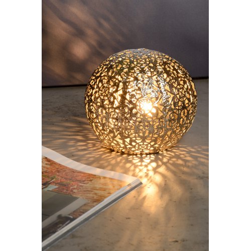 LUCIDE PAOLO Table Lamp G9/28W 14.5cm Silver, stolní lampa - obrázek