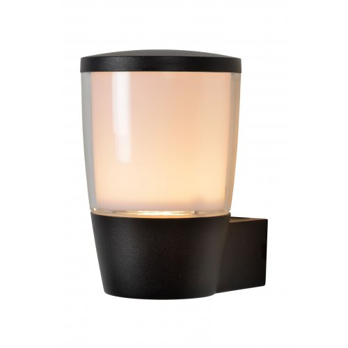 LUCIDE NINKE Outdoor Wall Light IP54 GU10/5W H16cm Black, venkovní svítidlo - obrázek