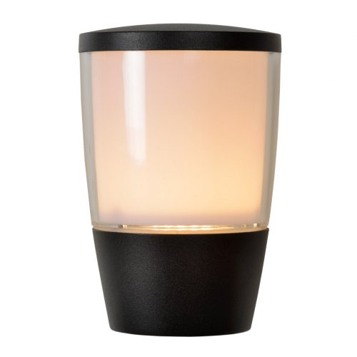 LUCIDE NINKE Outdoor Wall Light IP54 GU10/5W H16cm Black, venkovní svítidlo - obrázek