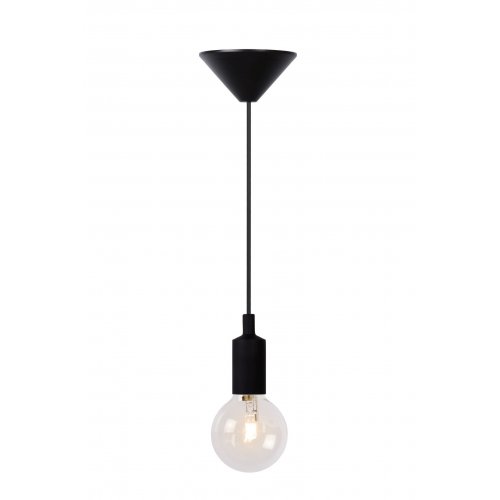 LUCIDE FIX Pendant E27 D10cm Black, závěsné svítidlo, lustr - obrázek