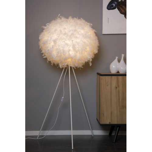 LUCIDE GOOSY SOFT Floor Lamp E27 D50cm White, stojací lampa - obrázek