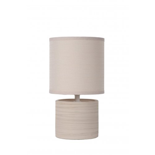 LUCIDE GREASBY Table Lamp E14 H26cm Cream, stolní lampa - obrázek