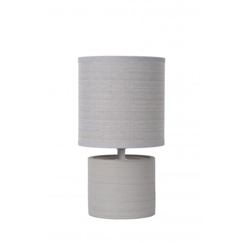 LUCIDE GREASBY Table Lamp E14 H26cm Grey, stolní lampa - obrázek