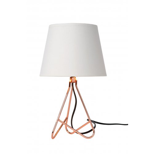 LUCIDE GITTA Table Lamp E14 H30cm Copper, stolní lampa - obrázek