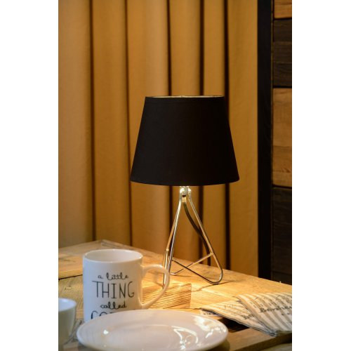 LUCIDE GITTA Table Lamp E14 H30cm Chrome, stolní lampa - obrázek