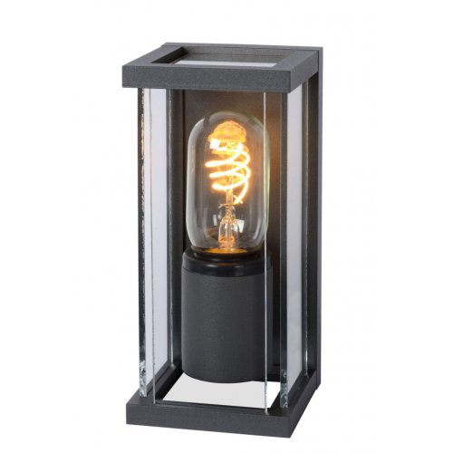 LUCIDE CLAIRE MINI Wall Light IP54 1xE27 Black, venkovní svítidlo - obrázek