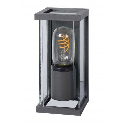 LUCIDE CLAIRE MINI Wall Light IP54 1xE27 Black, venkovní svítidlo - obrázek