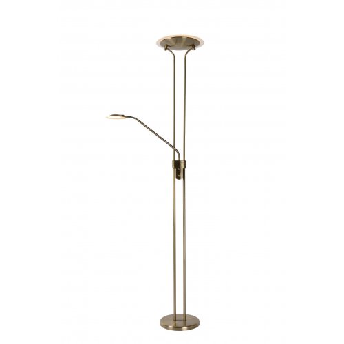 LUCIDE CHAMPION-LED Floor Lamp 20W +4W H180 cm Bronze, stojací lampa - obrázek