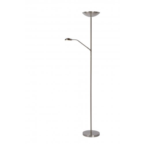 LUCIDE ZENITH LED Floorlamp LED 20W Satin Chrome, stojací lampa - obrázek