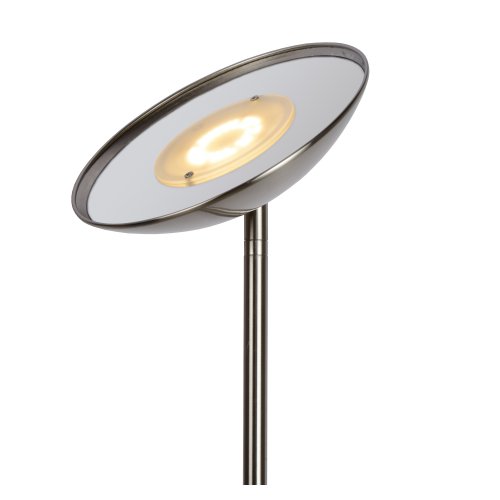 LUCIDE ZENITH LED Floorlamp LED 20W Satin Chrome, stojací lampa - obrázek