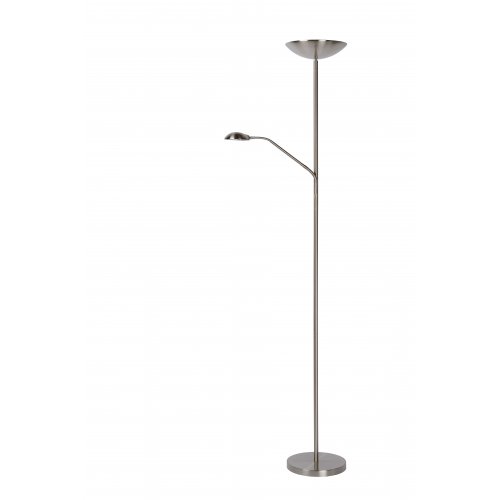 LUCIDE ZENITH LED Floorlamp LED 20W Satin Chrome, stojací lampa - obrázek