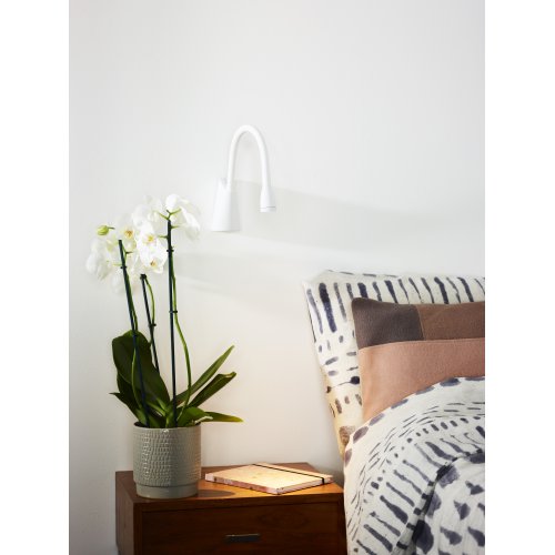 LUCIDE GALEN Bedside Lamp LED 3W White, nástěnné svítidlo - obrázek