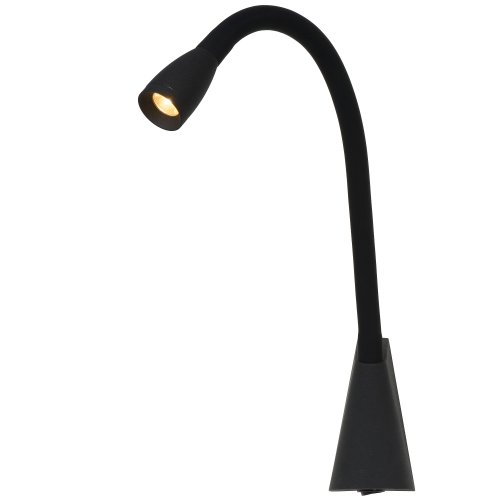 LUCIDE GALEN Bedside Lamp LED 3W Black, nástěnné svítidlo - obrázek