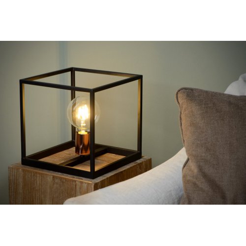 LUCIDE ARTHUR Table Lamp E27 25x25x25cm Black,stolní lampa - obrázek