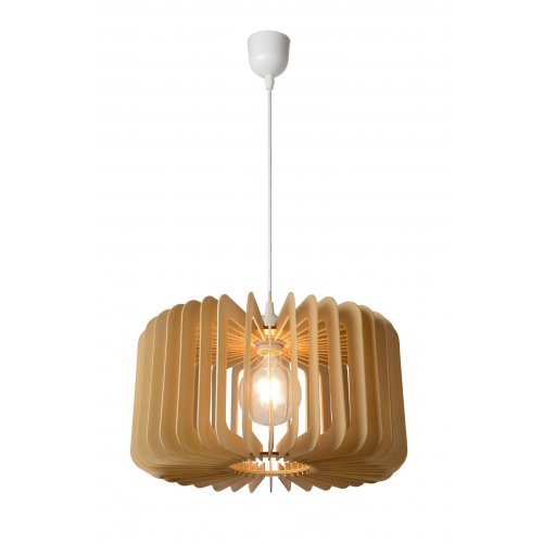 LUCIDE ETTA Pendant E27 39cm H22cm Light Wood závěsné svítidlo, lustr - obrázek