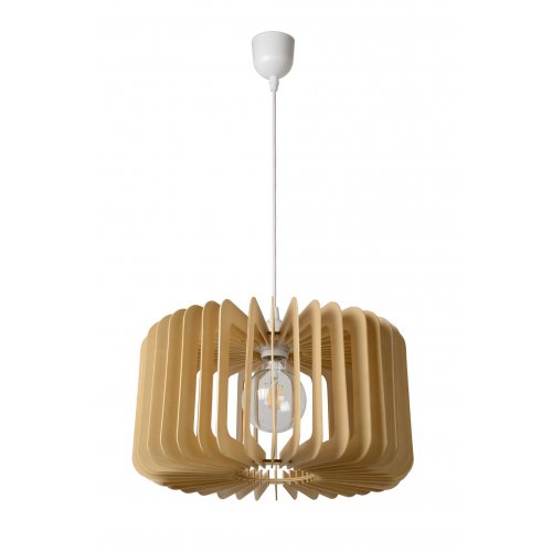 LUCIDE ETTA Pendant E27 39cm H22cm Light Wood závěsné svítidlo, lustr - obrázek