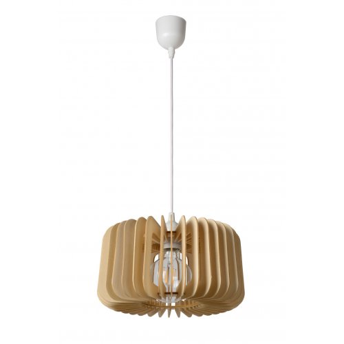 LUCIDE ETTA Pendant E27 29cm H16cm Light Wood závěsné svítidlo, lustr - obrázek