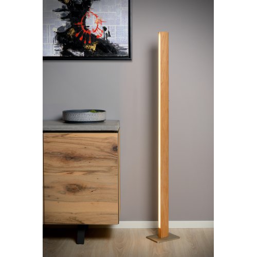 LUCIDE SYTZE Floor Lamp LED 30W 2400LM Light Wood, stojací lampa - obrázek