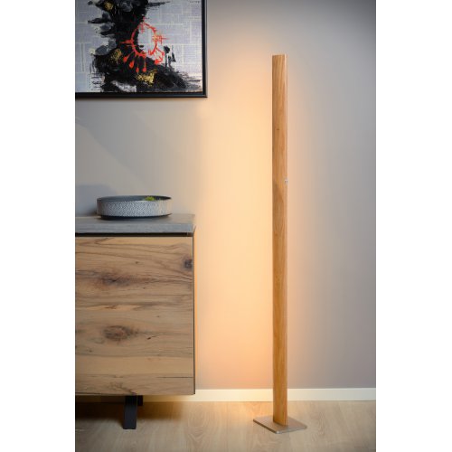 LUCIDE SYTZE Floor Lamp LED 30W 2400LM Light Wood, stojací lampa - obrázek