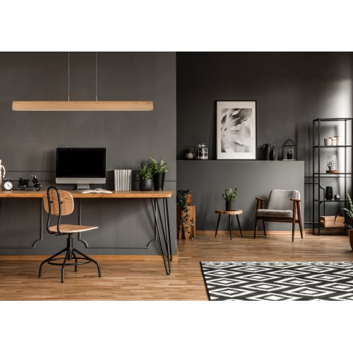 LUCIDE SYTZE Pendant LED 4x8W L125cm 2560LM Light Wood, závěsné svítidlo, lustr - obrázek