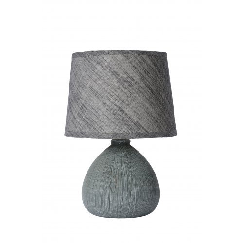 LUCIDE RAMZI Table Lamp E14 H26cm Grey stolní lampa - obrázek