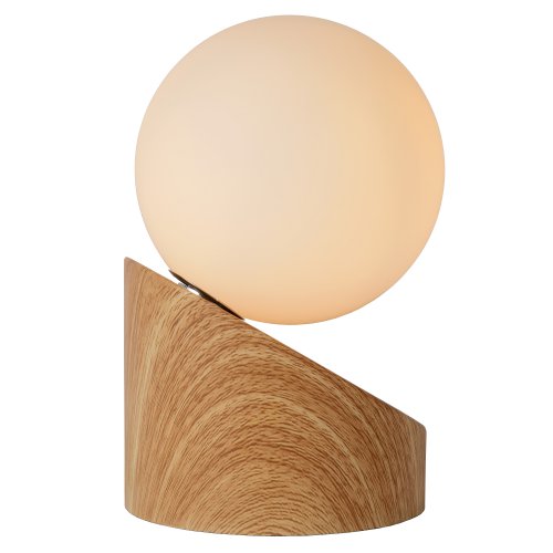 LUCIDE LEN Table Lamp G9 Light Wood, stolní lampa - obrázek