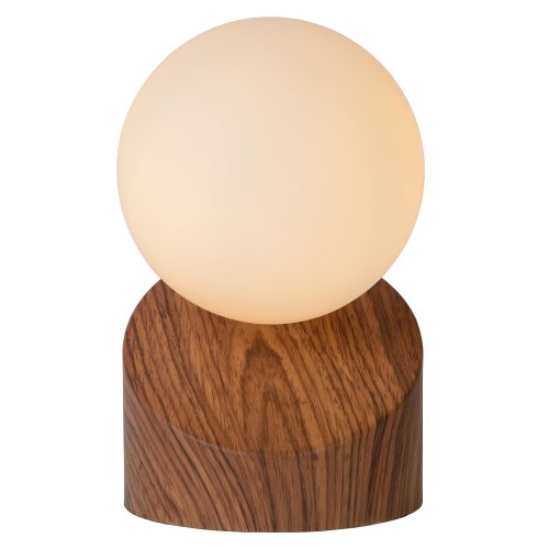 LUCIDE LEN Table Lamp G9 Dark Wood, stolní lampa - obrázek