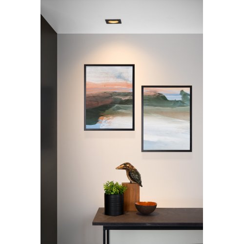 LUCIDE EMBED Downlight Square GU10 Black, bodové svítidlo, bodovka - obrázek